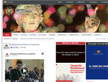 Tablet Screenshot of embajadadebolivia.com.ar